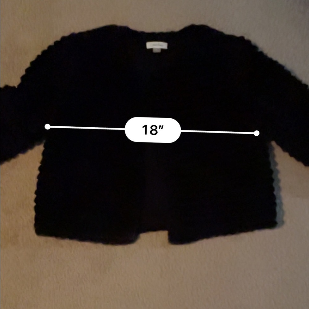 Calvin Klein Faux Fur crop jacket NWOT - Picture 5 of 8